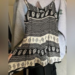 Vintage boho mini dress